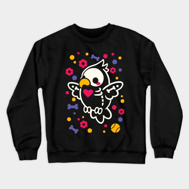 Parrot skeleton Crewneck Sweatshirt by NemiMakeit